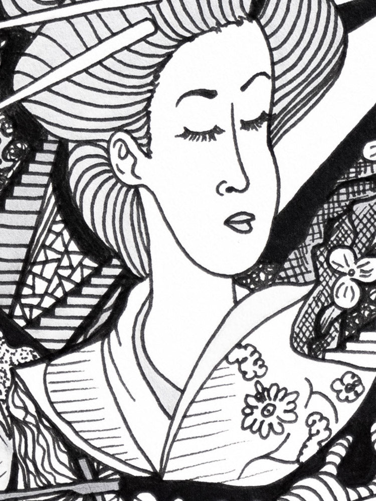 Dreaming of Japan: Original Ink Artwork + NFT Version 