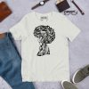 Afrocentric graphic t-shirt featuring Her Beautiful Mind design in soft cotton
