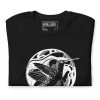 White line art hummingbird t-shirt in lightweight cotton for a casual everyday look