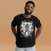 White line art Scorpio zodiac graphic tee made from lightweight combed cotton