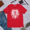 White line art Scorpio zodiac graphic on a lightweight cotton t-shirt