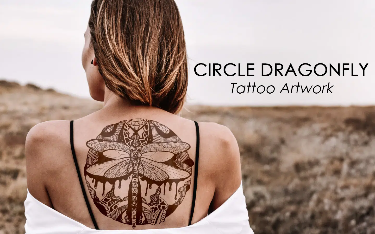 dragonfly tattoo artwork commission artist
