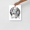 June Sees Afrocentric art print of an African woman on matte museum-quality paper