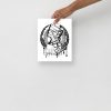 Afrocentric June Sees African woman art print on matte museum-quality paper