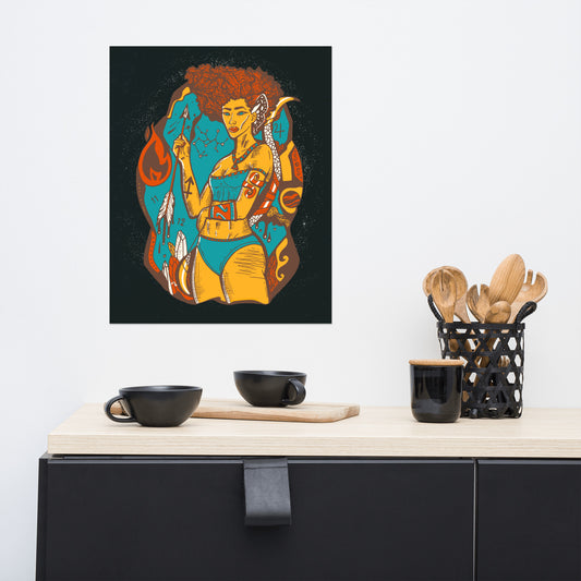 Sagittarius Goddess Art (Sagittarius Wall Art)