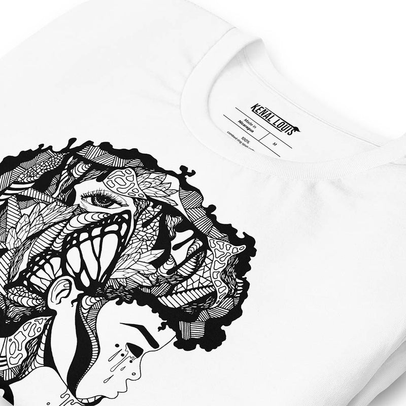 "Beautiful Mind" Afrocentric T-shirts Closeup
