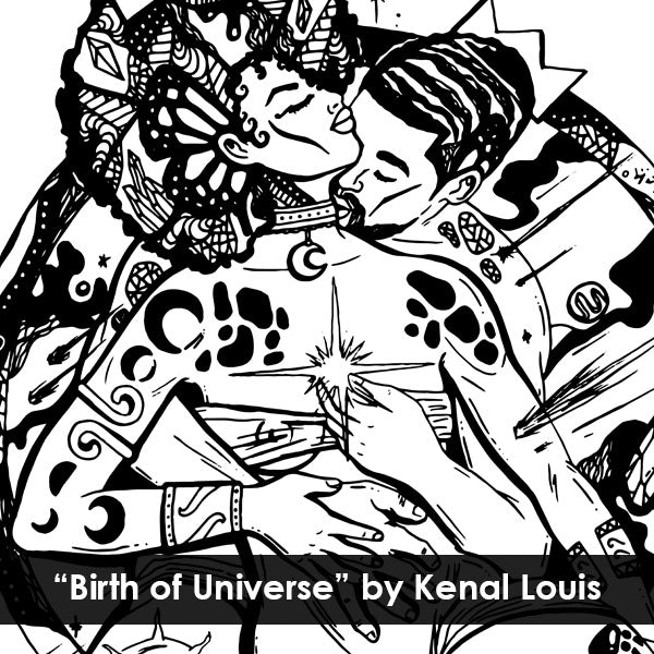 Birth of Universe Black Love Artwork