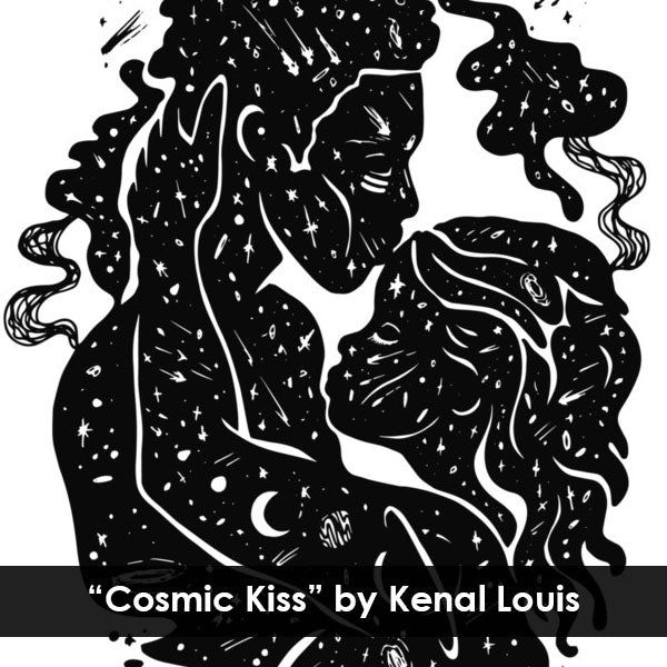 Cosmic Kiss Black Love Artwork 