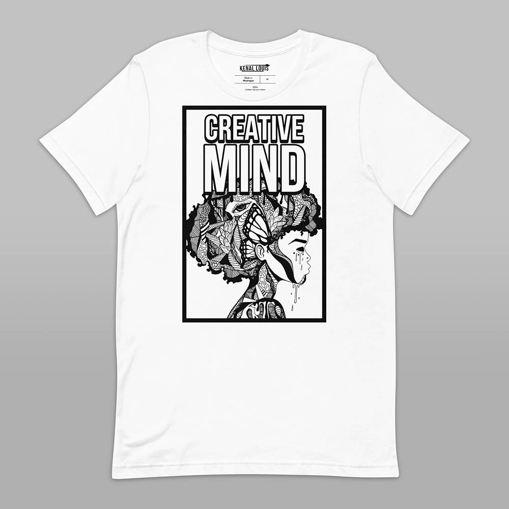 Unique Afro T-shirt "Creative Mind" Black Culture T-shirt