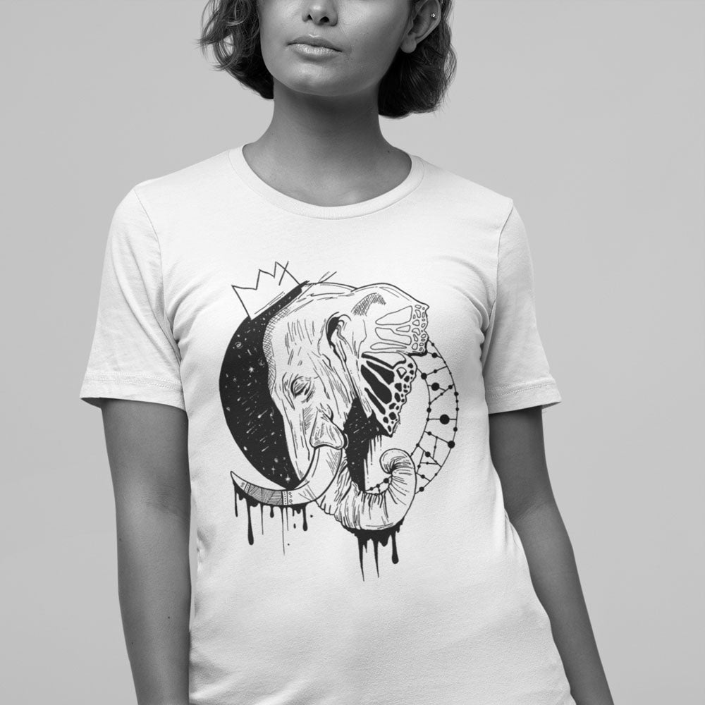 Creative Elephant Shirt "Royal Elephant" Cool Elephant Tees