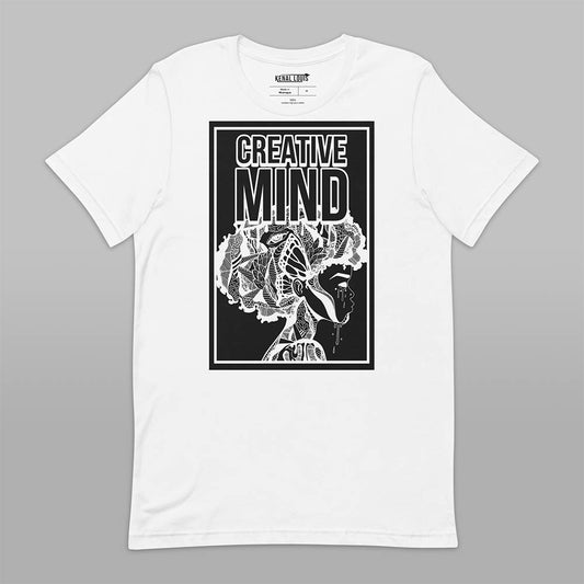 Inverted Afro T-shirt "Creative Mind" Afrocentric Shirt