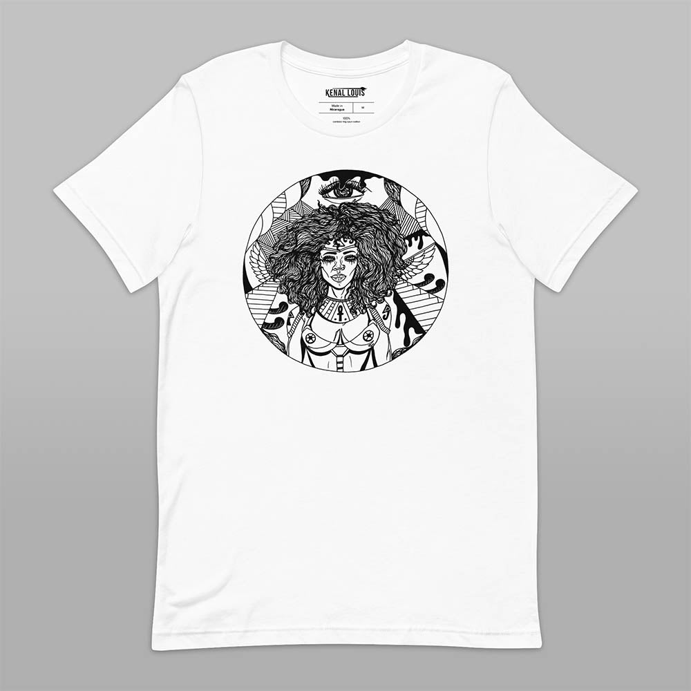 Unique Afro T-shirt "Kemet Warrior" Afrocentric T-shirt