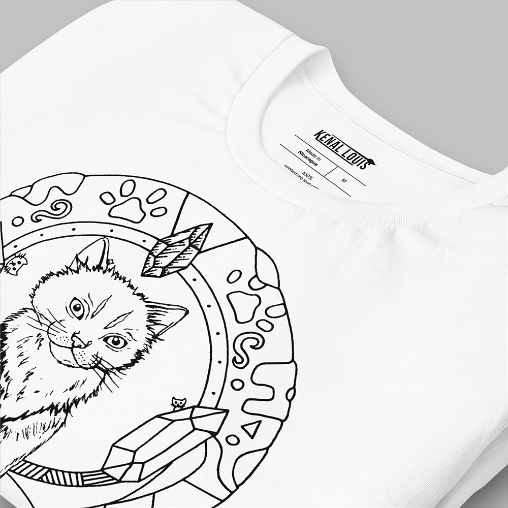 Cat Lovers T-shirts "Seven Cats and Ancient Stones" Cat Tees