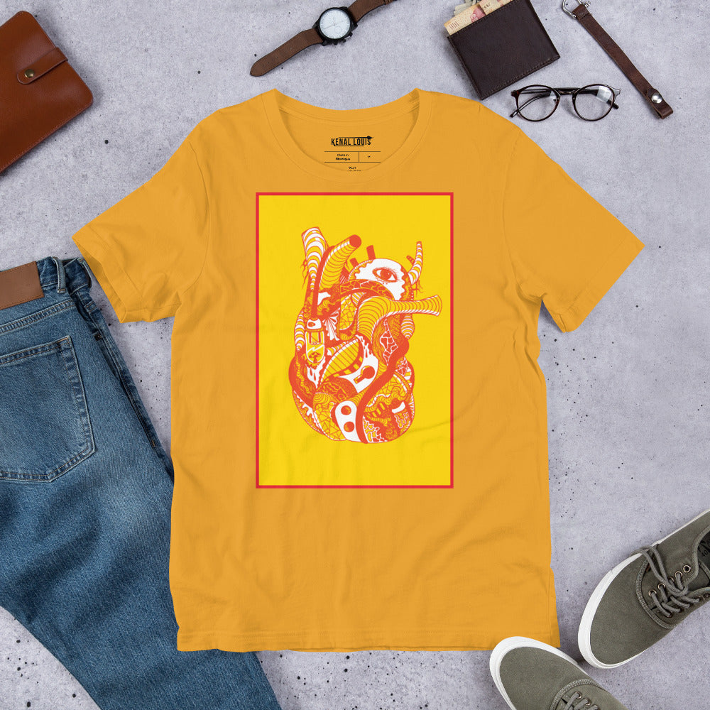 Unique Anatomical Heart Shirt: Bold Art for Medical Enthusiasts