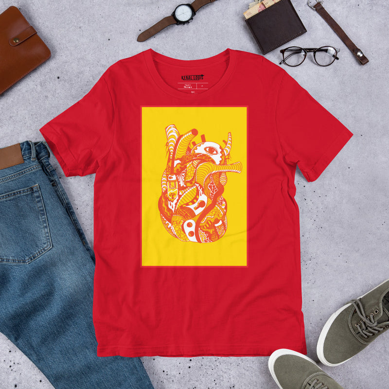 Unique Anatomical Heart Shirt: Bold Art for Medical Enthusiasts