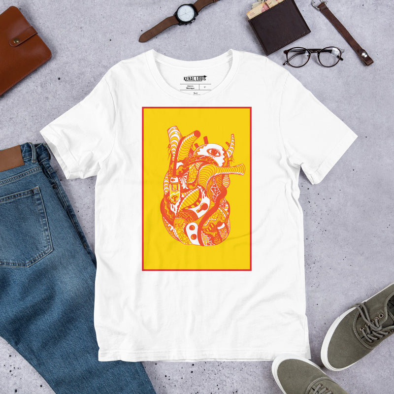 Unique Anatomical Heart Shirt: Bold Art for Medical Enthusiasts