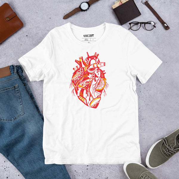 The Most Unique Cocktail Heart Shirt: Red and White Edition