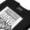 Man wearing Afro Art Creative Mind cotton t-shirt in a laid-back everyday look