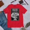 Men's white line art Afro print cotton t-shirt with Creative Mind design