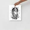 Beautiful Mom Artwork "Mother and Sun" Ink Artwork for Mom - Image 2