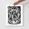 Abstract art print Wave of Thoughts No. 4 on matte museum-quality paper