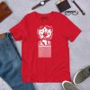 Afro hair pick t-shirt with white line art design on cotton tee
