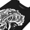 White line art Afro sweatshirt with ribbed crew neck and long sleeves for streetwear style