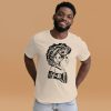 Woman's black cotton t-shirt featuring an Afro Looking to Escape Black culture graphic design