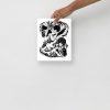 Afrocentric art print on matte museum-quality paper displayed as minimal wall decor
