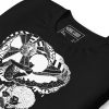 Afrocentric Escape Afro t-shirt featuring white line art design on cotton tee