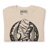 Afrocentric woman t-shirt with Tribe Queen line art celebrating Black female heritage and pride