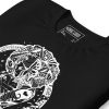 White line art Mother and Star design on a cotton cool mom t-shirt