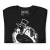 Sharp As A Duck graphic t-shirt with white line art duck design on cotton tee