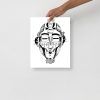 African Mask Art Print "African Mask No. 5" Tribal Mask Artwork Print - Image 2