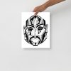 African Mask Art Print "African Mask No. 9" Tribal Mask Artwork Print - Image 2