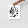 Beautiful Taurus Artwork “Taurus Beauty” Zodiac Art Print - Image 2