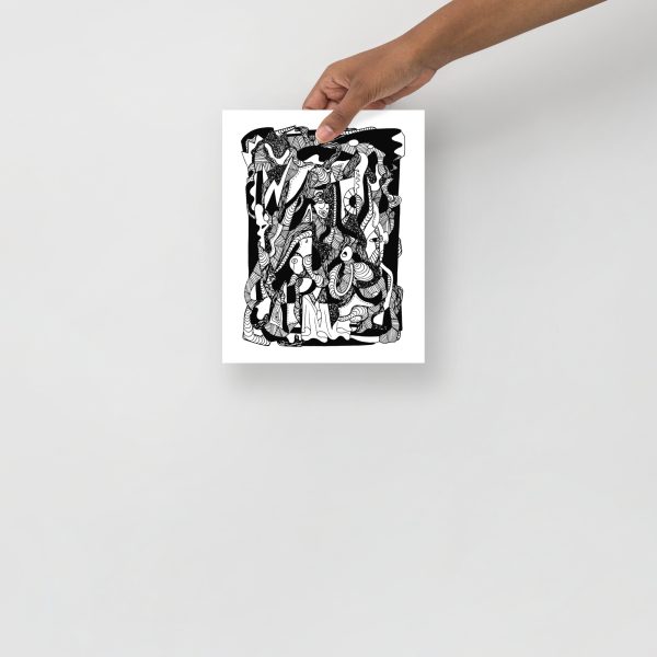 Abstract Art Print "Abstract Wave of Thoughts No. 4" Abstract Artwork - Image 3