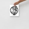 Mother and Child Artwork “Mother and Star” Art for Mom Birthday | Expecting Mother Gift Idea, Mom Art Print - Image 3