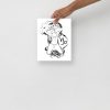 Beautiful Capricorn Artwork “Capricorn Beauty” Zodiac Art Print - Image 3