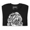 White line art flamingo t-shirt in soft combed cotton for a laid-back everyday look