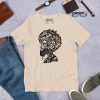 Black cotton t-shirt featuring the Melancholic Mind Afro Black Culture design