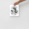 Goddess Destiny and Discovery mother and child artwork print on matte museum-quality paper