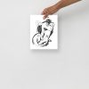 Pisces zodiac art print on matte museum-quality paper elevating a minimal chic space