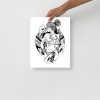 Scorpio zodiac art print on matte museum-quality paper displayed in a minimal space