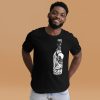 Unique Bottle T-Shirt "Fashion in A Bottle" Abstract Shirt (White Line Art Edition) - Image 3
