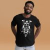The Most Unique African Mask T-shirt: Artwork "Mask No.6" (White Line Art Edition) - Image 3