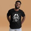 The Most Unique African Mask T-shirt: Artwork "Mask No.12" (White Line Art Edition) - Image 3