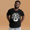 Beautiful Abstract T-shirt "Abstract Motif" Abstract Graphic Tee (White Line Art Edition) - Image 3