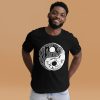 Beautiful Yin Yang T-shirt "Circle of the Yin Yang" Graphic Tee (White Line Art Edition) - Image 3