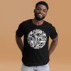 Creative Patience T-shirt "Circle of Patience" Circle Graphic Tees (White Line Art Edition) - Image 2